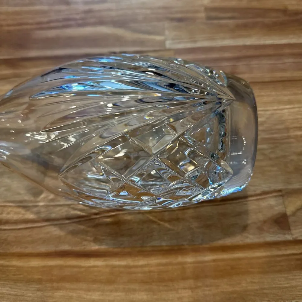 Vintage Gorham Cherrywood Crystal Decanter and Stopper 15 inches Tall